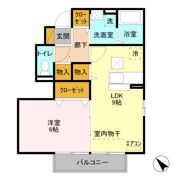 グランポルテ美園 Aの間取り画像