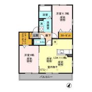 リビングタウンみずき ABCの間取り画像