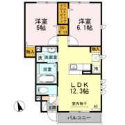 アークタウン三ツ藤 Cの間取り画像