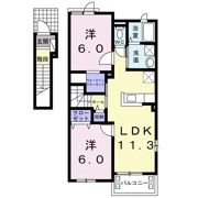 ベーシックスクエアKの間取り画像