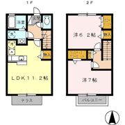 タウンハウス豊栄の間取り画像