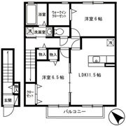 プランドール (川越) Aの間取り画像