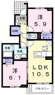 ラ ナチュールⅠの間取り画像