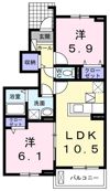 ラ ナチュールⅠの間取り画像
