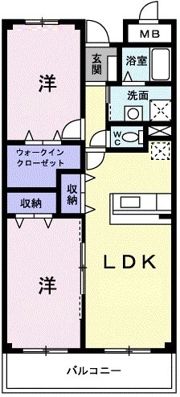 シャン・ド・フルールBの間取り画像