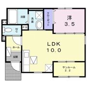 ジラソーレミヤの間取り画像