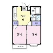 エルデイム長谷川Ⅱの間取り画像