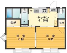 コスモハイツの間取り画像
