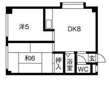 南郷ハイツイレブンの間取り画像