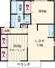 ベルメゾンアテナの間取り画像