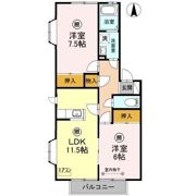 りぜーる・みさと 弐番館の間取り画像