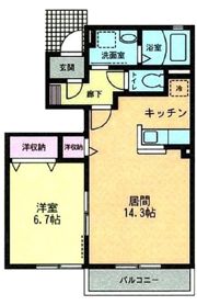 コンフォート・レボヌゥールⅠの間取り画像