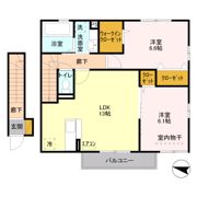 アミティエ Ⅱの間取り画像