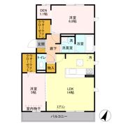 ヴィルヌーブ Ⅱの間取り画像