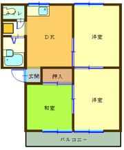 アオイハイツの間取り画像