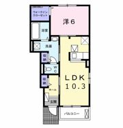 レジデンス木屋瀬Aの間取り画像