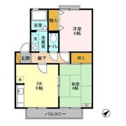 クレージュ Ⅲの間取り画像