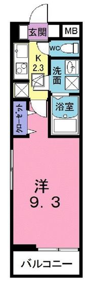 エクセル ファヴール Ⅰの間取り画像