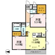 サンアネックスふじみ野Ⅱの間取り画像