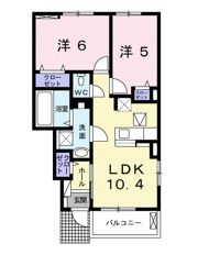 オリエント ガーデンDの間取り画像