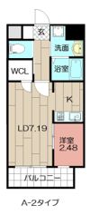 Studie KOKURA NORTH (スタディ小倉ノース)の間取り画像
