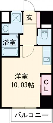 Studie KOKURA NORTH (スタディ小倉ノース)の間取り画像
