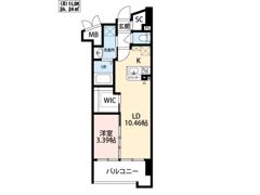 ウィングス西小倉の間取り画像
