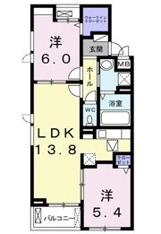 カモミーユの間取り画像