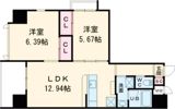 ウイングス城野駅前の間取り画像