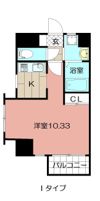 Studie KOKURA NORTH (スタディ小倉ノース)の間取り画像