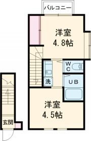 Dear津田 A棟の間取り画像