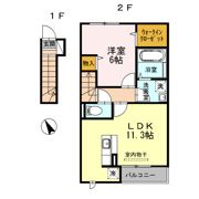 メゾンK-2・3 K-2の間取り画像