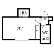 南郷ハイツの間取り画像