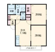 ハイツ上の原の間取り画像