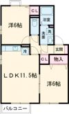 グランモアJ Bの間取り画像