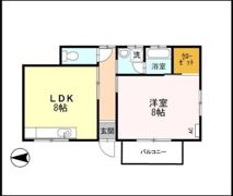 上笠田貸家の間取り画像