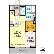 リエート中央町の間取り画像