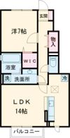 カーサ フェリーチェ A棟の間取り画像