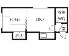 サンクレスト白石C棟の間取り画像