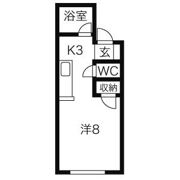 グリーンロードハイムA【一般物件】の間取り画像