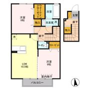サンモール(川越) Bの間取り画像