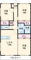 インペリアル上の原の間取り画像