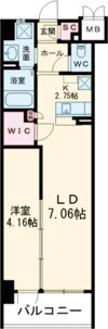 ウィングス穴生の間取り画像