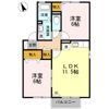 ジュネス院南 Aの間取り画像