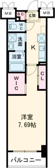 ウィングス穴生の間取り画像