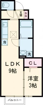 ア－スコ－トY’Sクレア苅田の間取り画像