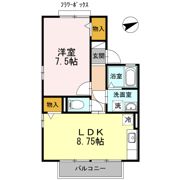 ウエストバンブーⅡ B棟の間取り画像