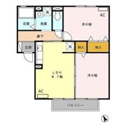 LaForet結城 Aの間取り画像