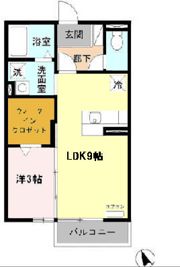 楽園 Bの間取り画像