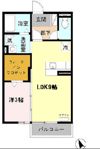 楽園 Bの間取り画像